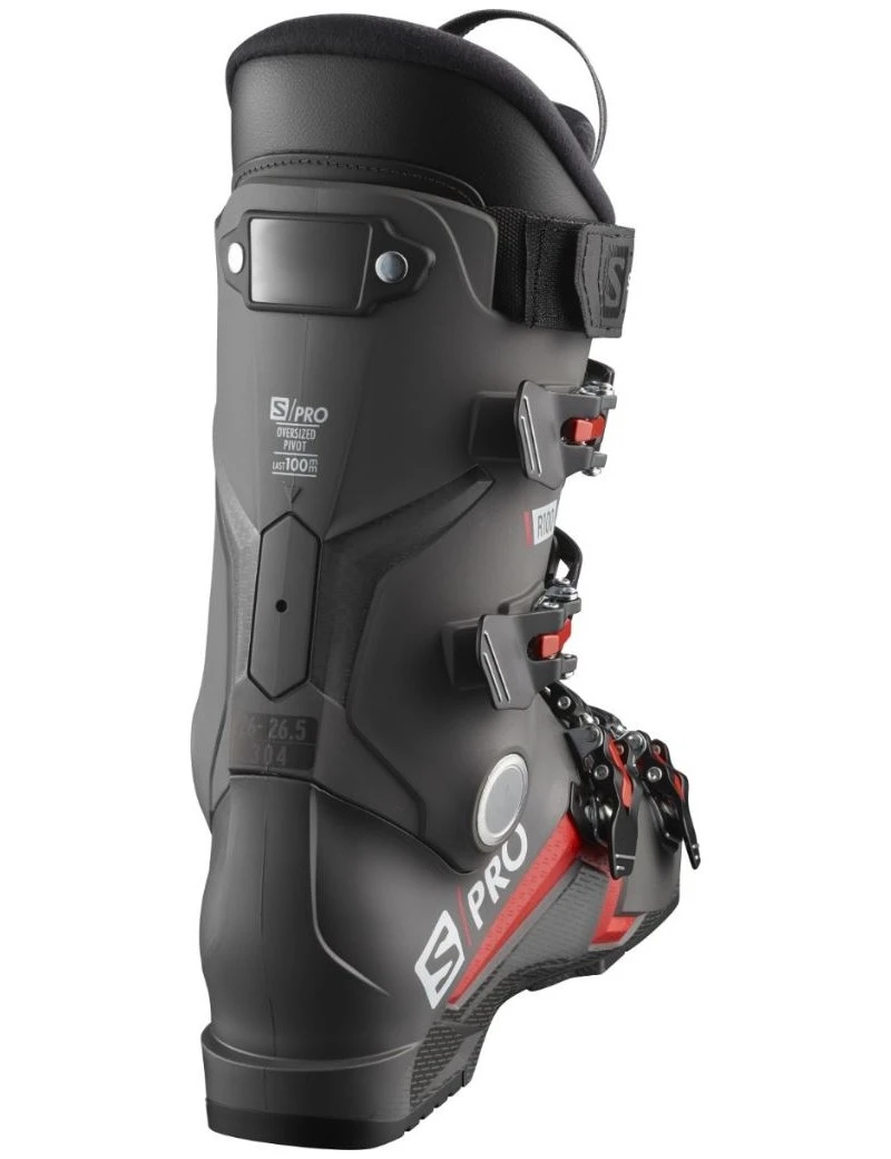 CHAUSSURE DE SKI SALOMON S PRO R 100 SIL BLK RED 23 2 CHAUSSURE DE SKI SALOMON S PRO R 100 SIL BLK RED 23 – Image 2